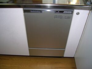 45cm食乾機を食器洗い乾燥機に交換する　設置工事